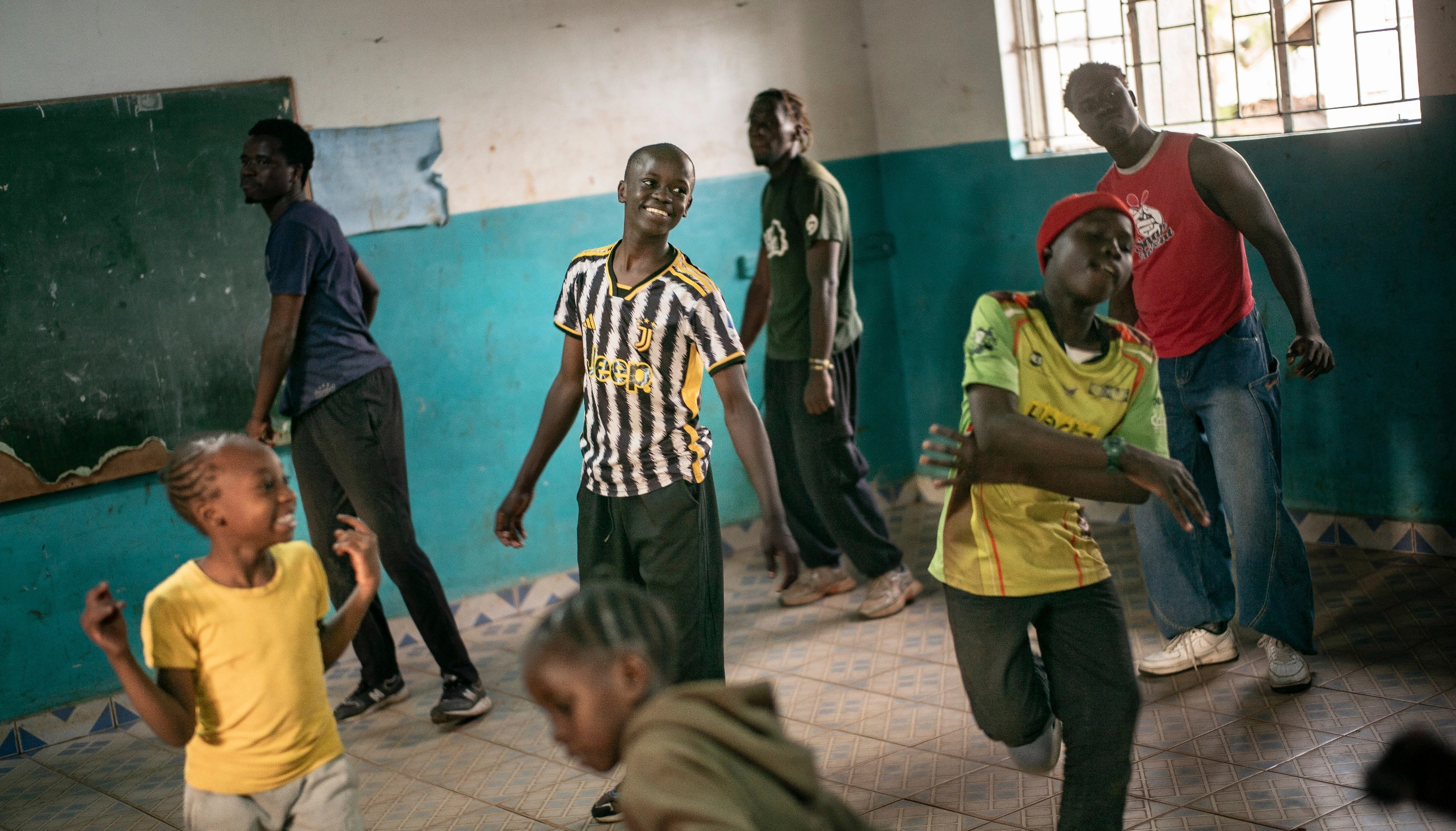 A hip-hop workshop led by Victor Odhiambo sparks creativity and confidence.