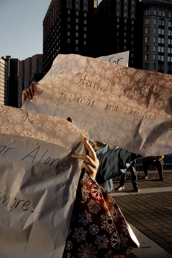 Supporters protest in Baltimore as Kilmar Abrego Garcia risks deportation